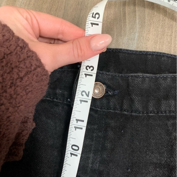 Vintage 90s Levi’s 551 made in USA red tan relaxed fit jeans black size 14 - Picture 5 of 6